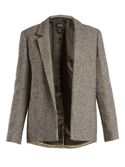 A.P.C. Hall tweed-checked jacket