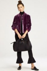 Rebecca Minkoff KAYA JACKET | purple velvet bomber jackets