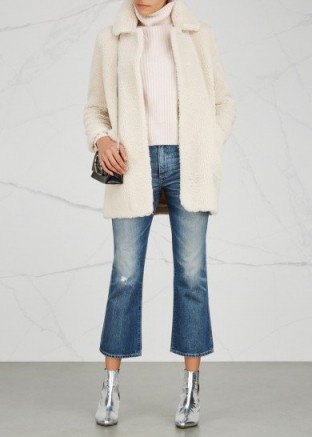 STAND Lara Teddy ivory coat ~ ivory coats