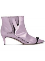 MARCO DE VINCENZO metallic effect boots / shiny pink booties