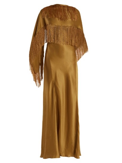 GABRIELA HEARST Marlene V-neck silk wrap dress ~ luxe evening wear