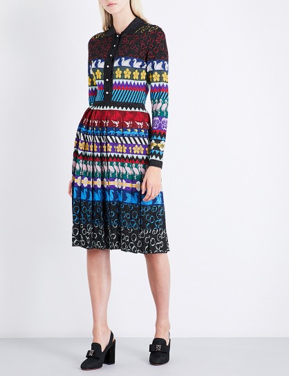 MARY KATRANTZOU Cecile knitted dress | metallic knit dresses