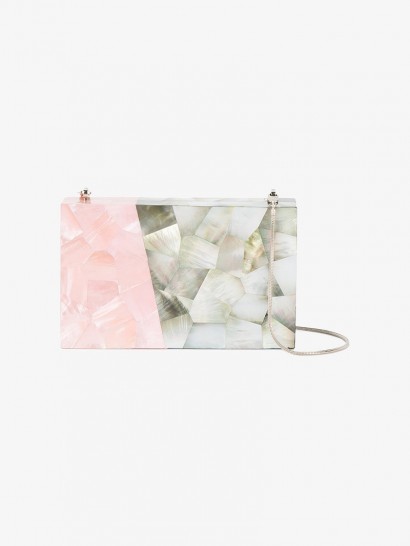 Nathalie Trad Tilda Hammer Shell Clutch ~ mother-of-pearl evening bags