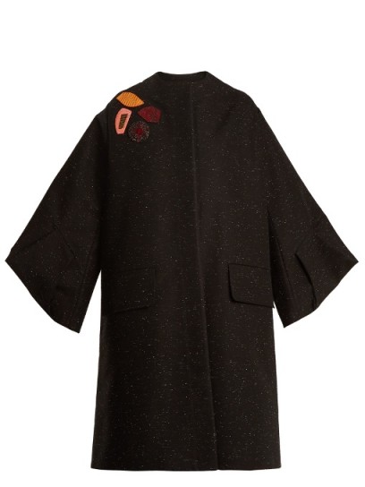 ROKSANDA Rimini origami-sleeved embellished coat ~ chic wide sleeve coats