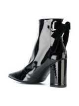 ROBERT CLERGERIE velvet bow ankle boots