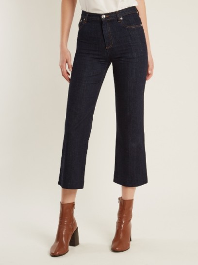 A.P.C. Sailor wide-leg cropped jeans