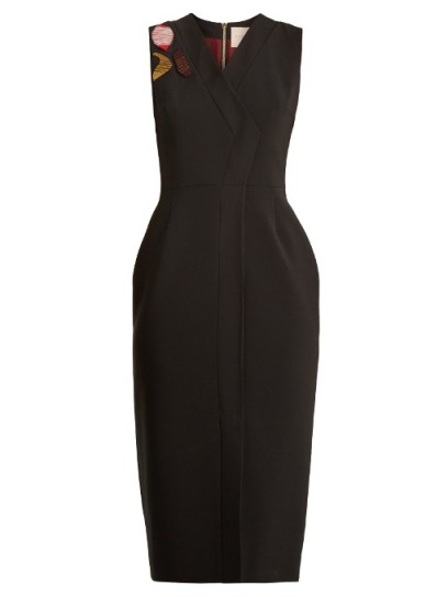 ROKSANDA Saskia V-neck embellished dress ~ chic lbd