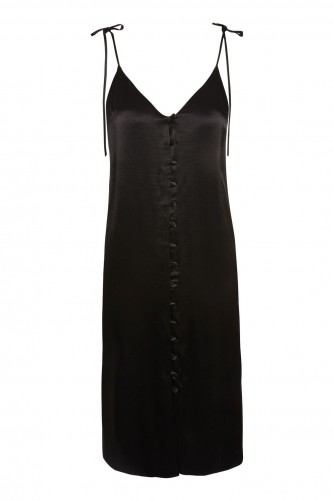 TOPSHOP Satin Midi Slip Dress – lbd – evening luxe