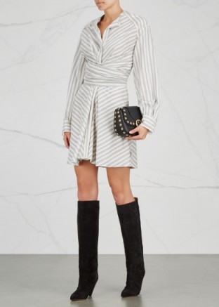 ISABEL MARANT Victoria striped silk blend dress