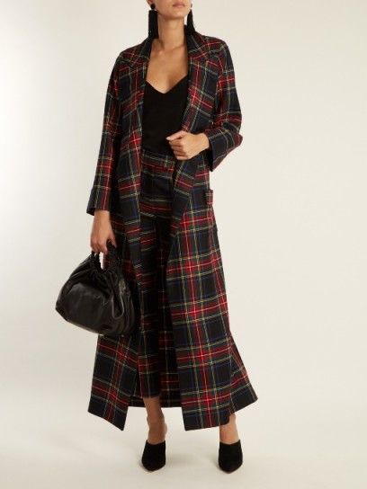 RACIL Windsor tartan-checked wool coat ~ plaid check coats