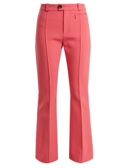 KWAIDAN EDITIONS Zermatt high-rise kick-flare trousers ~ hot pink pants