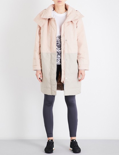 ADIDAS BY STELLA MCCARTNEY Essential padded coat ~ stylish rose-pink wet weather coats