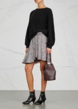 ISABEL MARANT Babylon silver sequinned skirt ~ embellished asymmetric skirts ~ beautiful fashion