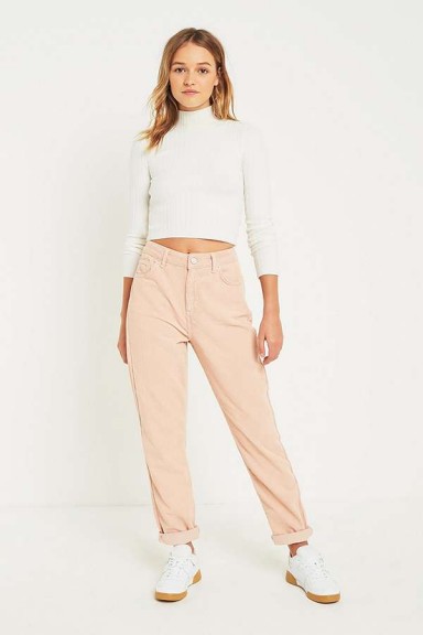 BDG Mom Ice Pink Corduroy Jeans – pretty cord pants