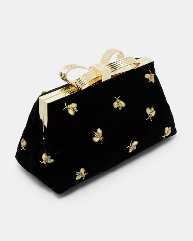 Ted Baker BEELA Bee embellished evening bag ~ party accessories