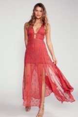 Free People Carolyn’s Limited Edition Dress | sheer plunge front maxi dresses | boho style fashion