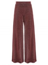 RACHEL COMEY Cleric wide-leg lamé trousers ~ metallic-pink pants