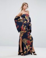 C/Meo Collective Fusion Printed Maxi Dress ~ long floral print dresses