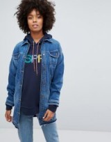 Eco Edit Esprit Longline Denim Jacket – blue jackets