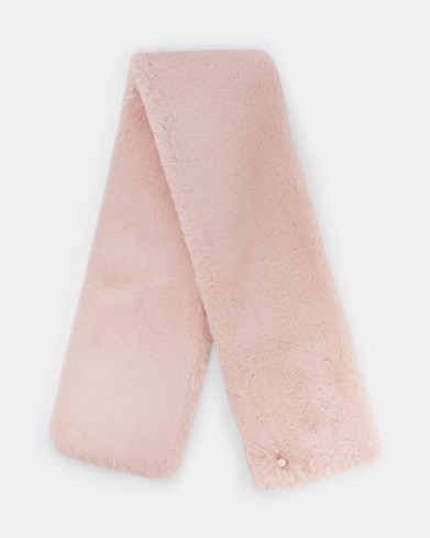 Ted Baker SOFTYY Faux fur long scarf ~ fluffy pink scarves ~ luxe winter accessories