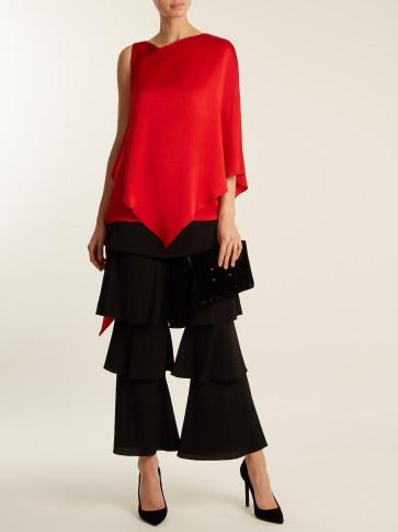 OSMAN Felix tiered crepe trousers