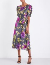 FINERY LONDON Brooklyn Multicolour Artist floral-print satin dress