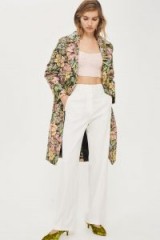 TOPSHOP Floral Tapestry Coat – printed coats