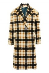 TOPSHOP Heavy Checked Midi Coat – winter statement coats