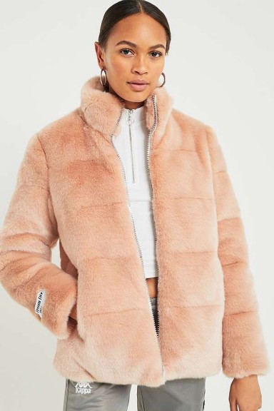 Jakke Penny Pink Faux Fur Puffa Jacket / fluffy pink jackets