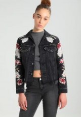 Levi’s® Made & Crafted LMC BOYFRIEND TRUCKER Black Denim jacket kimora embroidered