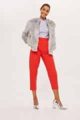 Story of Lola Long Hair Bomber Jacket / fun grey fluffy bomber jackets