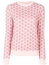 MARNI lurex dot sweater / shimmering pink sweaters