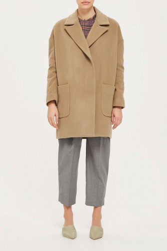 TOPSHOP Mensy Coat by Boutique – oversized camel coats