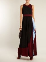 ROKSANDA Milda sleeveless colour-block plissé gown ~ pleated gowns