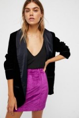 Modern Femme Velvet Mini Skirt | berry skirts