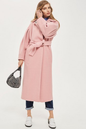 TOPSHOP Mutton Sleeve Belted Coat ~ luxe style coats