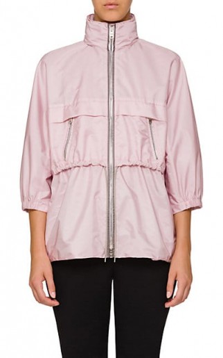 PRADA Tiered Anorak ~ light pink designer anoraks ~ chic rainwear