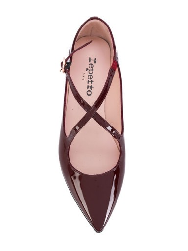 REPETTO pointed ballerinas / shiny red flats