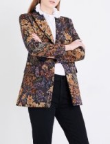 SANDRO Floral brocade blazer