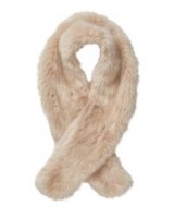 JIGSAW SERAA FAUX FUR SCARF / fluffy cream scarves