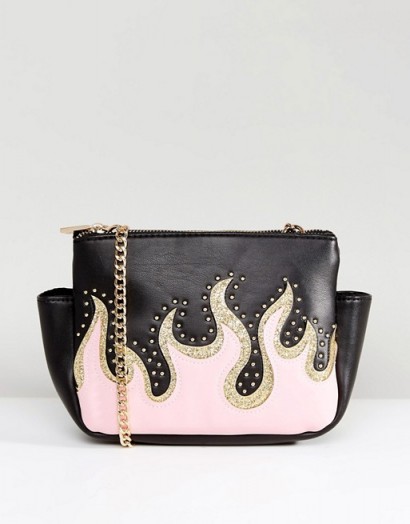 Skinnydip Pink Flame Cross Body Bag