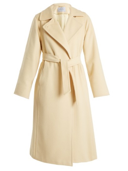 MAX MARA Soldato lemon-yellow coat ~ luxe coats