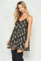 NASTY GAL Spin Out Cobweb Dress | Halloween slip dresses