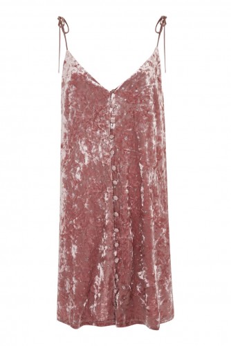 TOPSHOP Star Glitter Slip Dress – strappy pink dresses