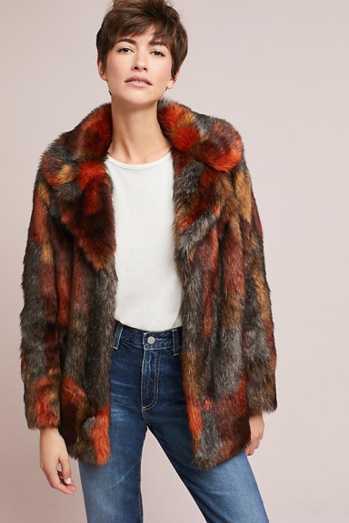 Seen Worn Kept Stevie Faux Fur Coat / mulri-coloured winter coats