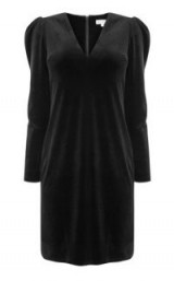 WAREHOUSE VELVET PUFF SLEEVE DRESS – lbd – party dresses