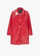 Mango Vinyl trench SOLIS / shiny red macs