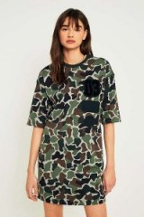 adidas Originals Camo T-Shirt Dress ~ camouflage printed dresses