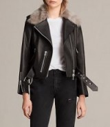 ALLSAINTS GRIFT LEATHER BIKER JACKET | luxe winter jackets