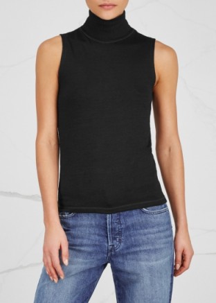 RAG & BONE /JEAN Amelie high-neck knitted jumper ~ high neck sleeveless jumpers